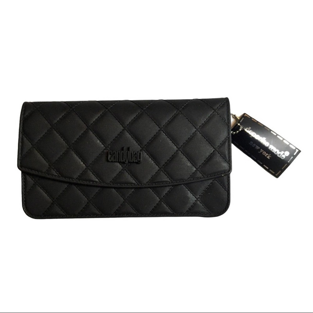 NWT Depeche Mode Black Quilted Crossbody Bag